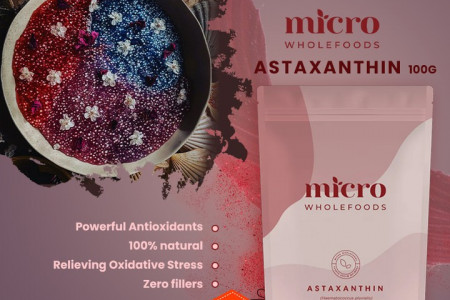 Astaxanthin 100g Superfood Powder - Micro Wholefoods Infographic