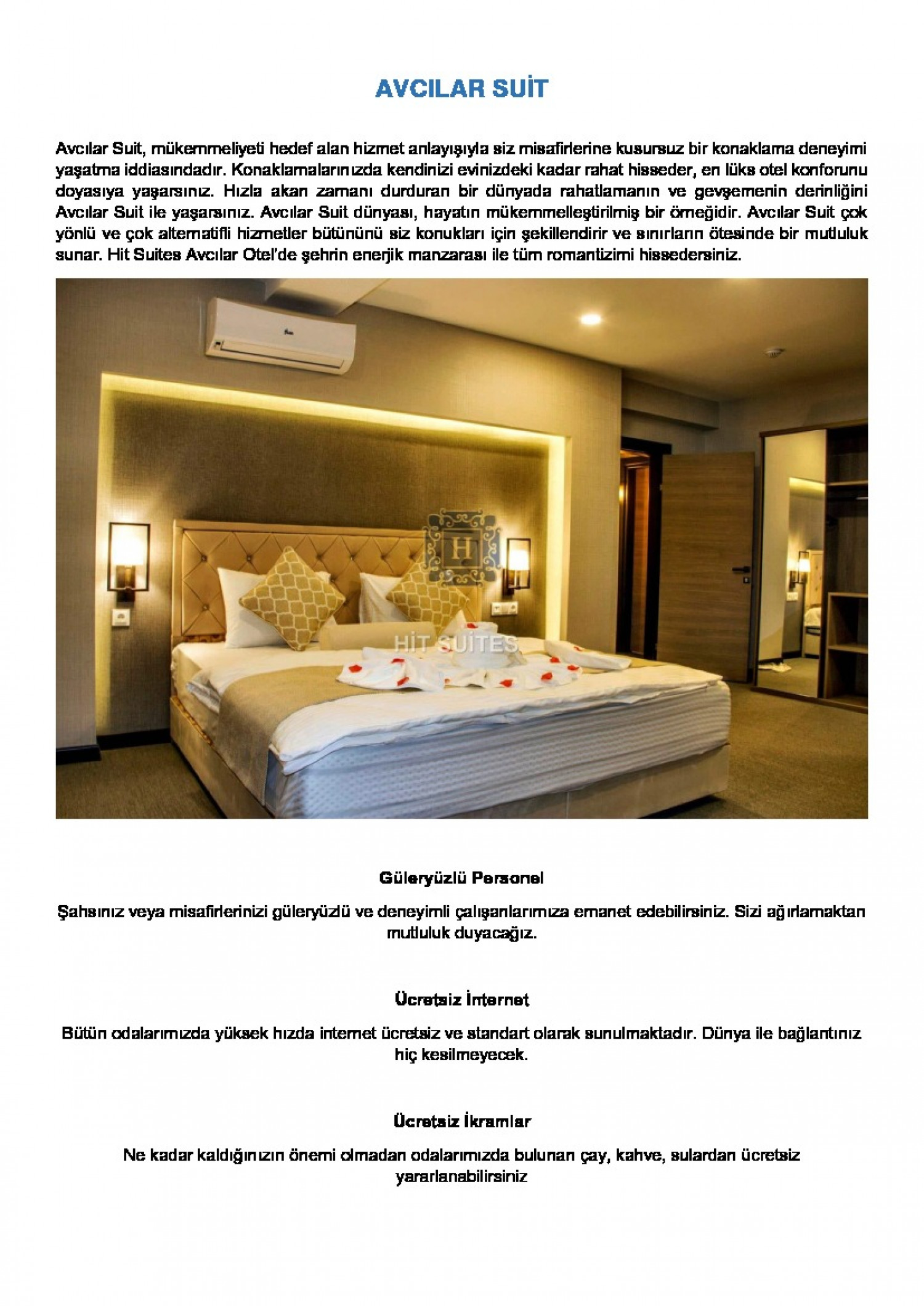 Avcilar Suit | Hit Suites Otel Infographic