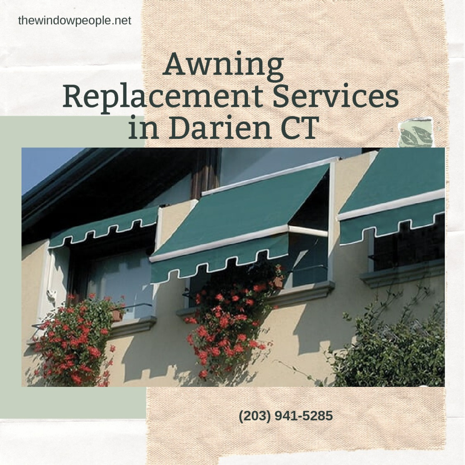 Awning Replacement Services in Darien CT Infographic