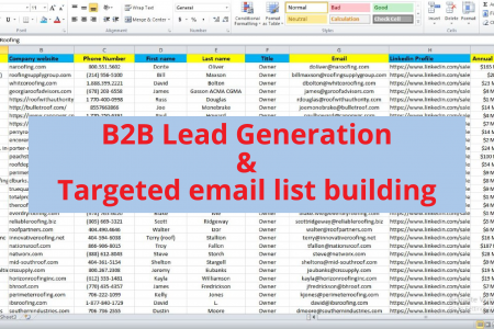  b2b leads and targeted email on time Infographic