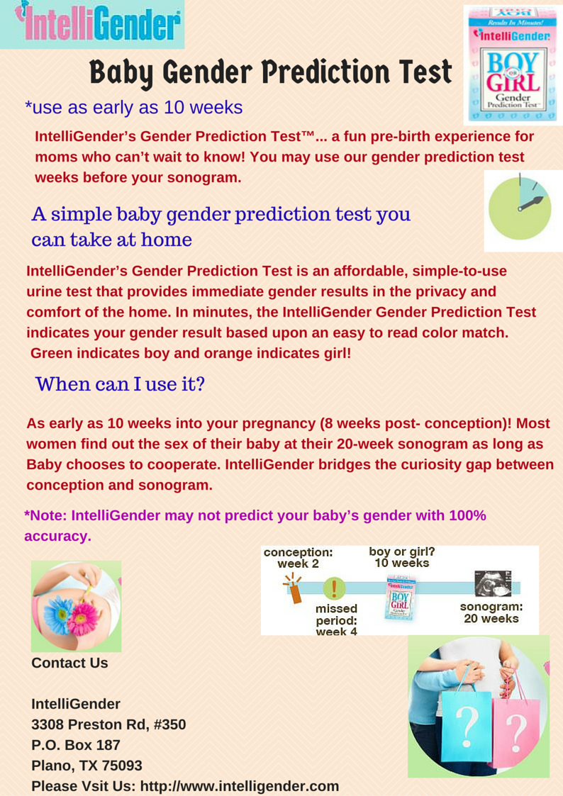 Baby Gender Prediction Test Visual.ly