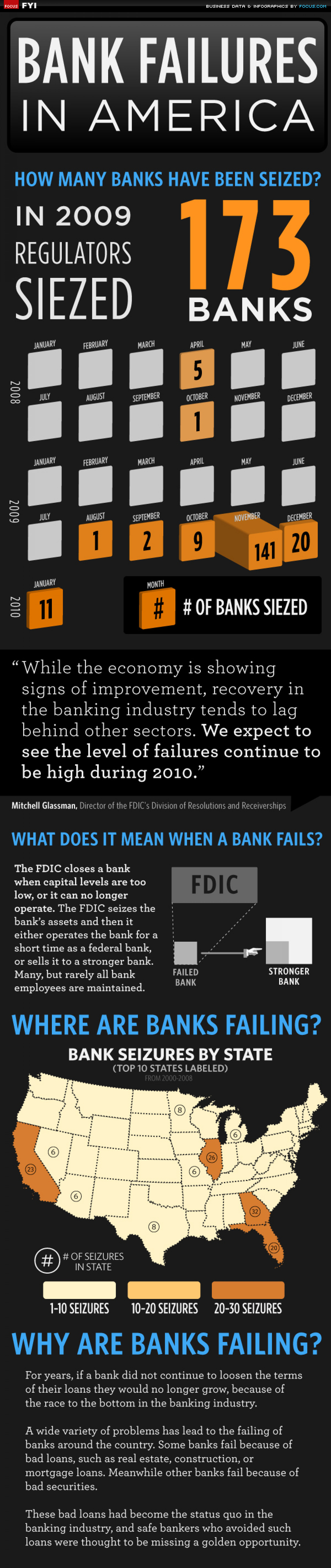 Bank Failures in America Infographic