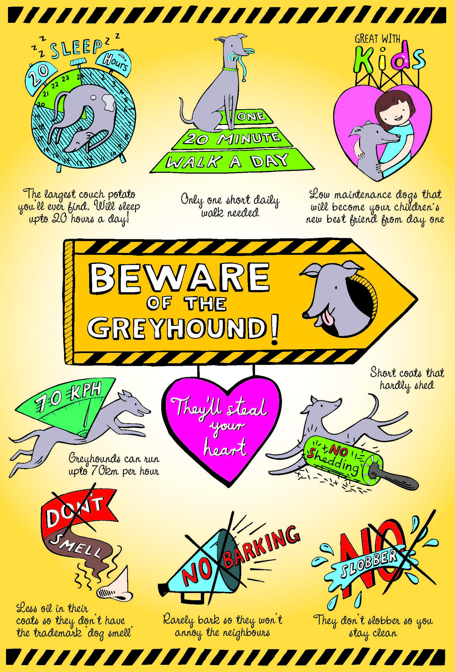  Benefits of Greyhound Ownership Infographic
