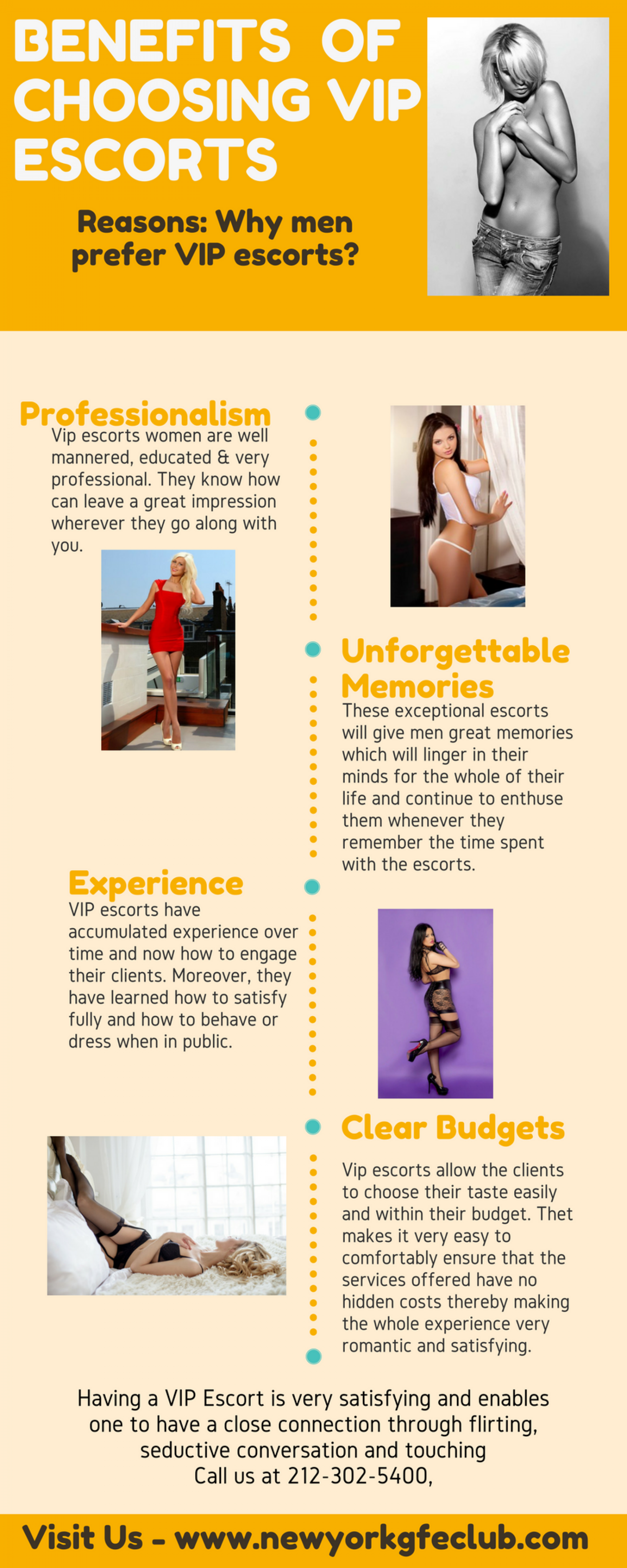 Benefits of Choosing VIP Women Escort Infographic