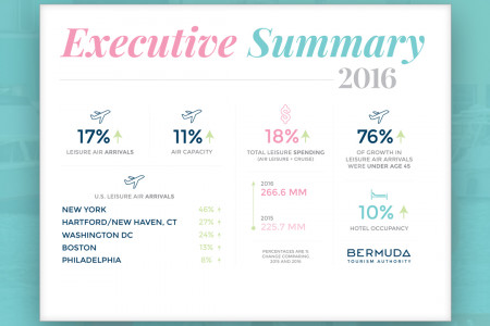 Bermuda Tourism Authority - Year In Review - 2016 Infographic