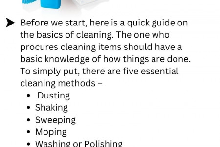 Best Housekeeping Materials Used for Cleaning Infographic