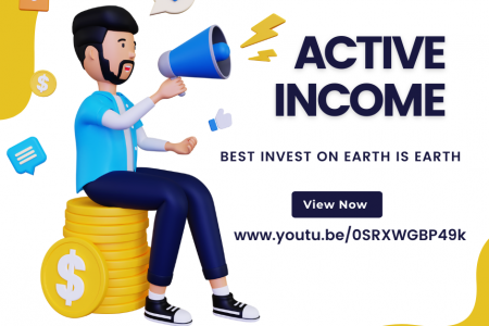 Best invest on Earth is Earth: Passive Income & Active Income Infographic