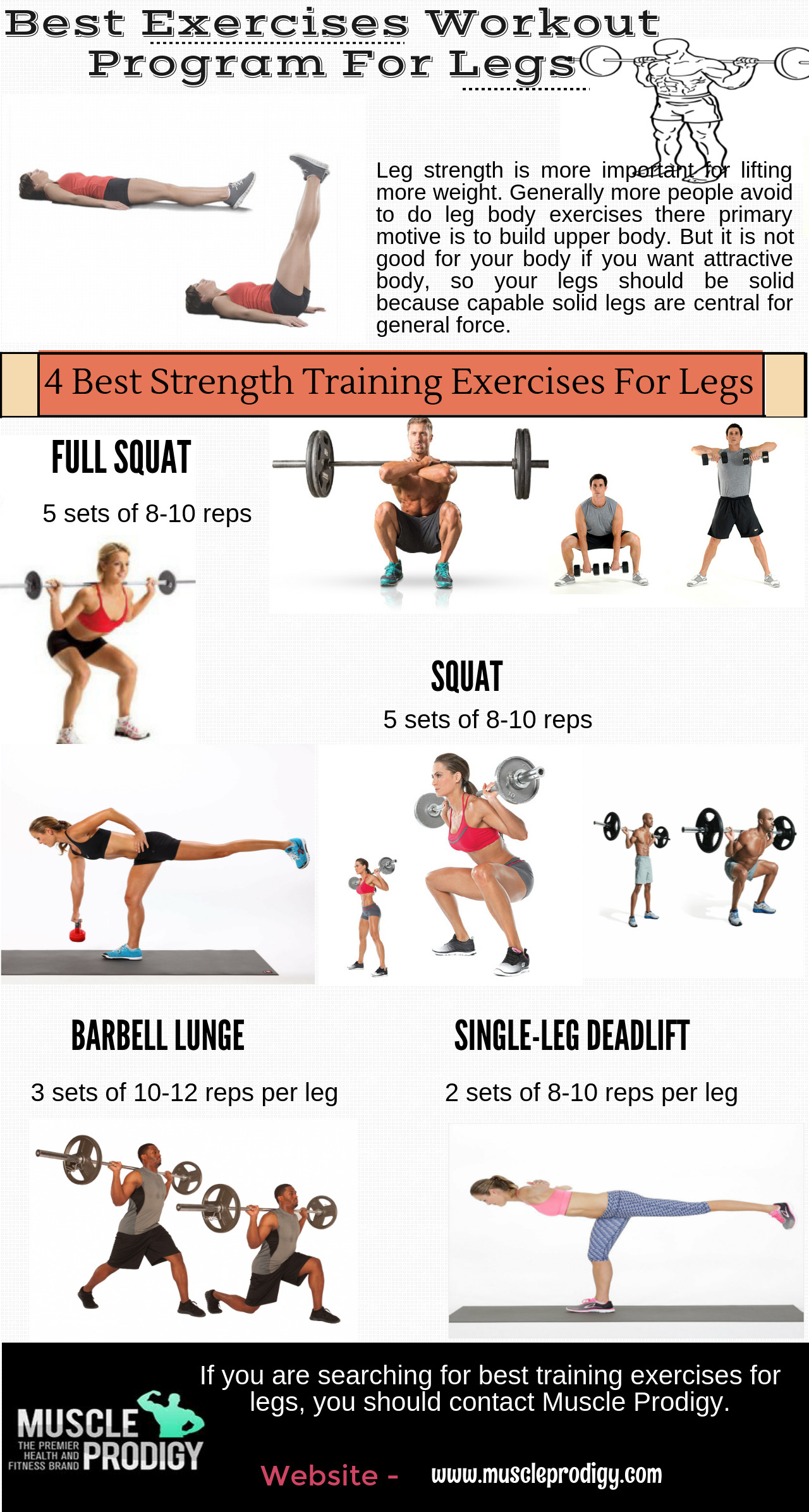 Best Weight Training Exercises For Legs | Visual.ly