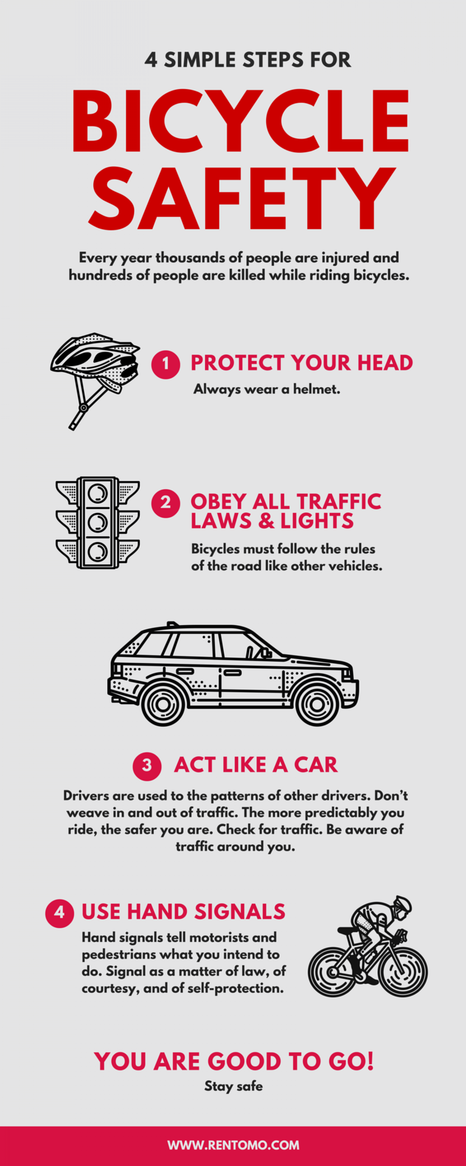 Bike Riding Safety Tips Infographic