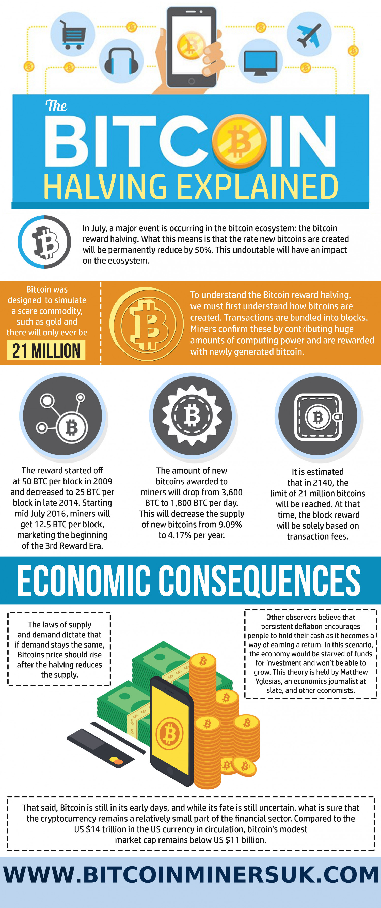 Bitcoin Halving Explained Infographic Infographic