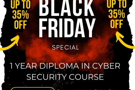 Black Friday Special on 1 year diploma in cyber security course Infographic