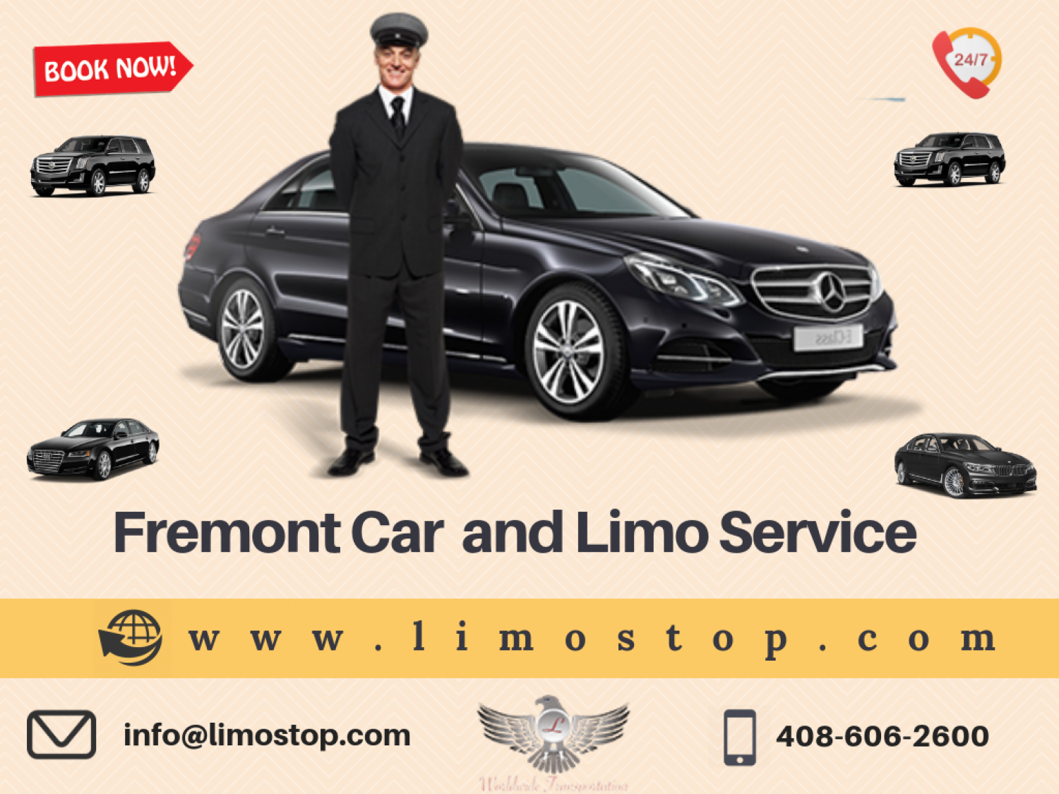 Book Limo Service in Fremont  Infographic