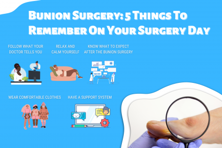 Bunion Surgery: 5 Things To Remember On Your Surgery Day Infographic
