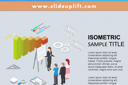 Business Review Isometric Template Infographic