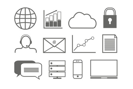 Business Technology Icons Infographic
