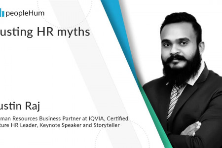 Busting HR myths | Justin Raj | peopleHum Infographic