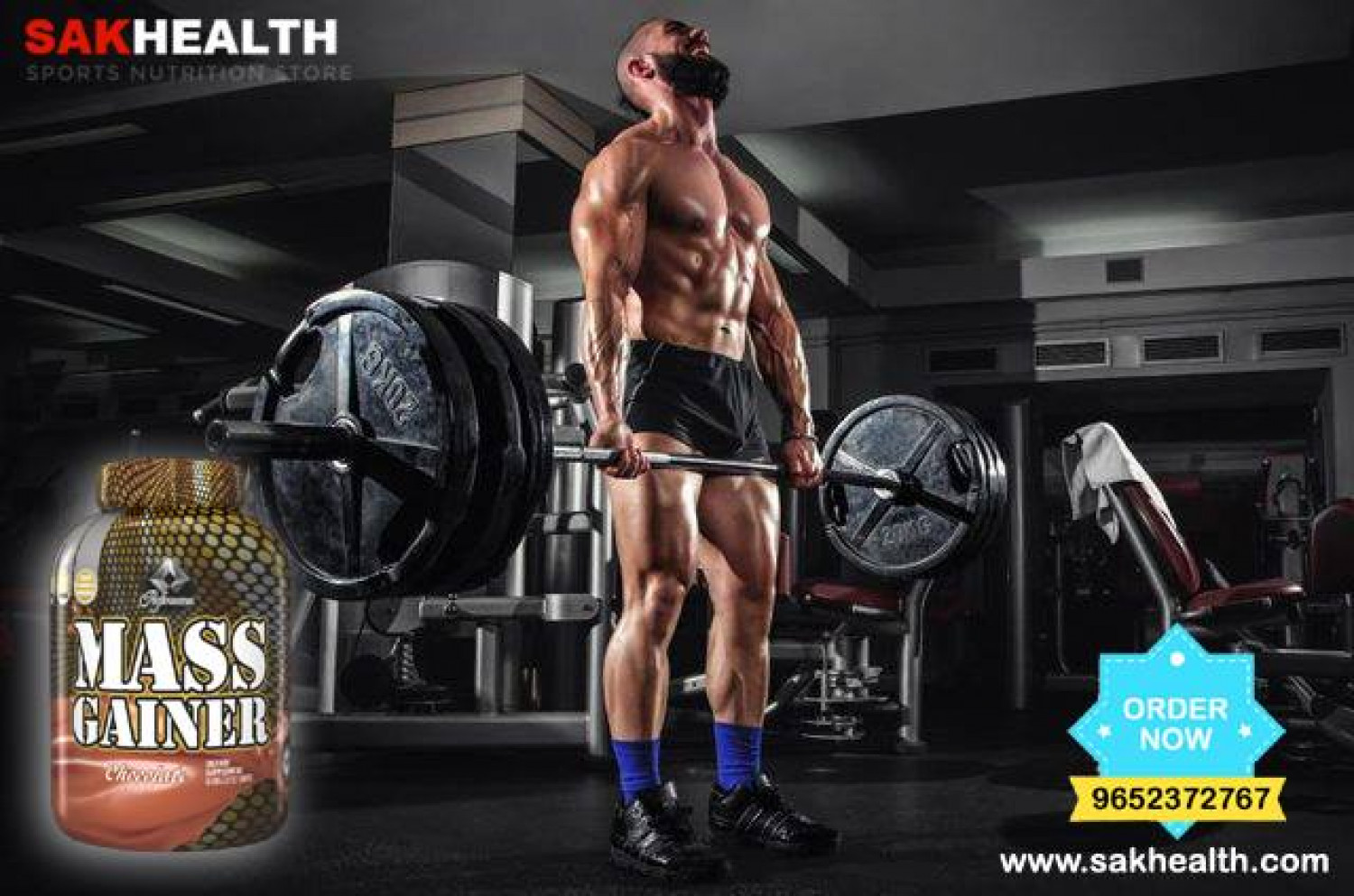 Buy Gold Performance Mass Gainer Chocolate Online in India - Sakhealth Infographic