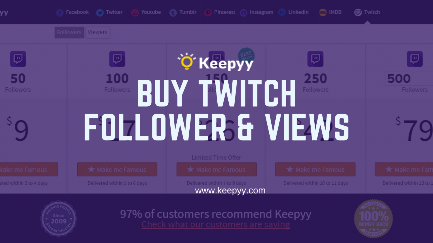 Buy Twitch Followers & Views ! | Boost all the way up!! Infographic