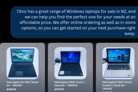 Buy Windows Laptop in NZ For Every Budget | Visit 73inc Infographic