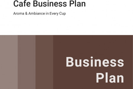 Cafe Business Plan Example Infographic