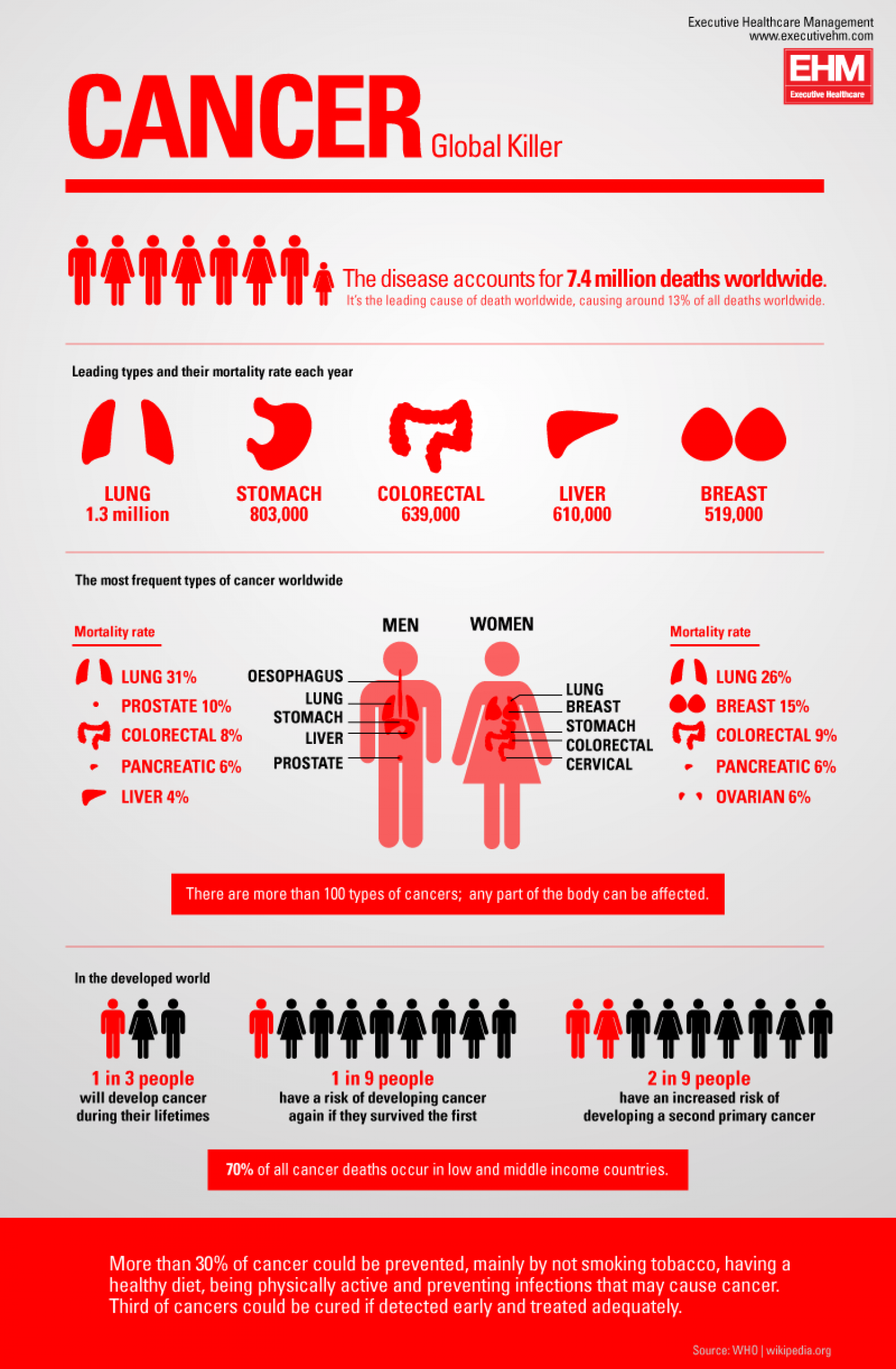 Cancer: Global Killer Infographic