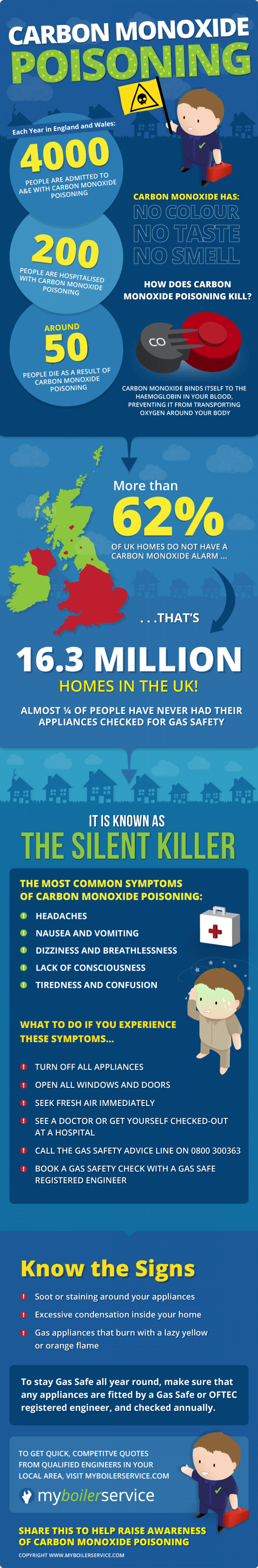 Carbon Monoxide Poisoning  Infographic