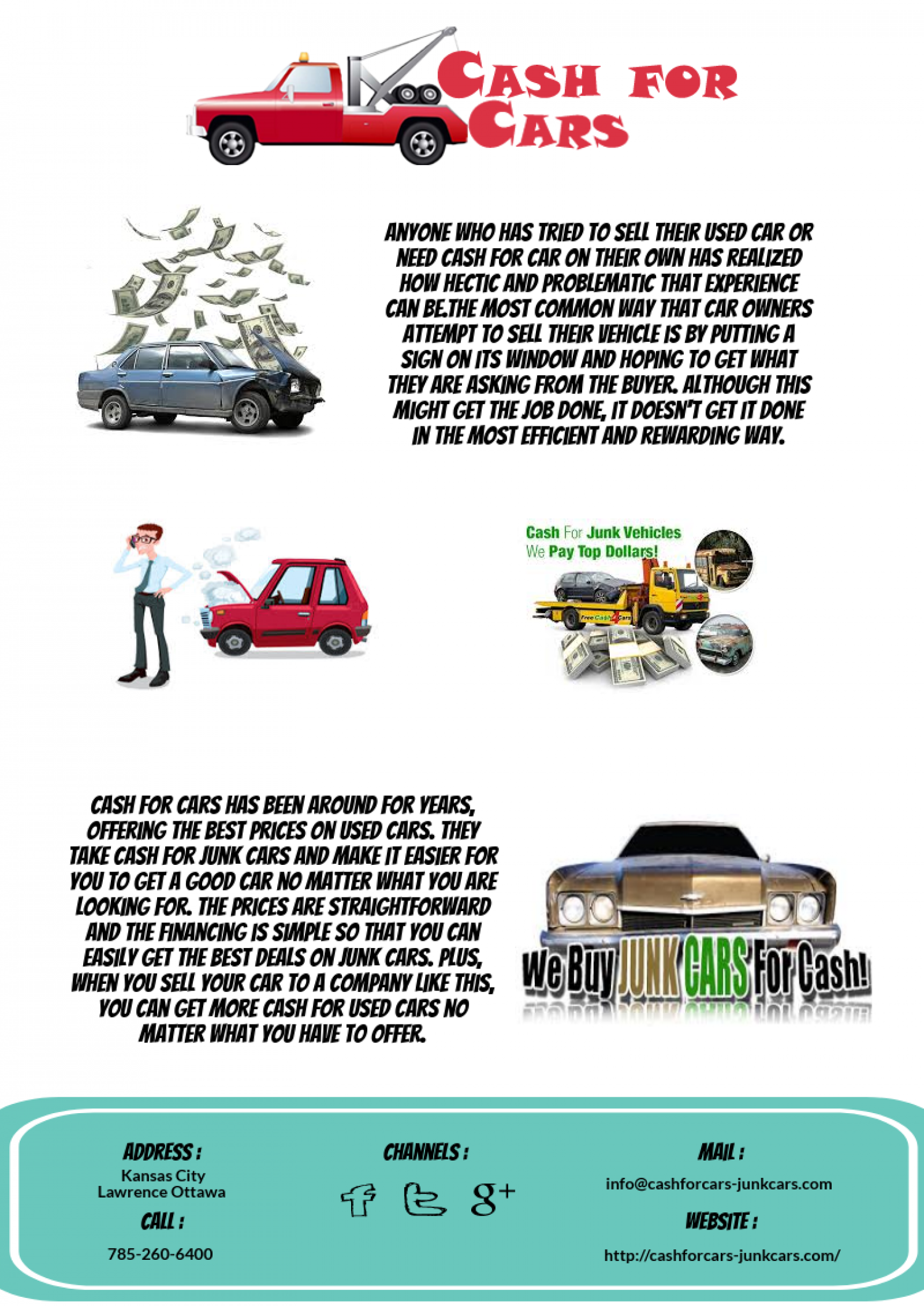Cash for Your Junk Cars at Kansas City Infographic