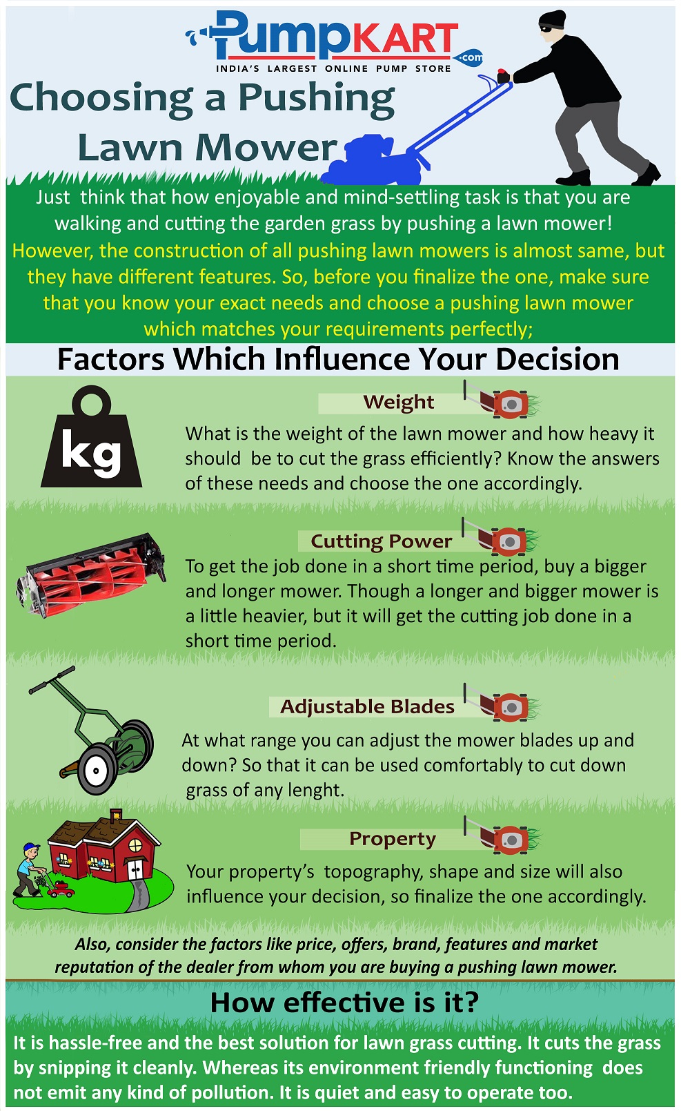 Choosing a Pushing Lawn Mower