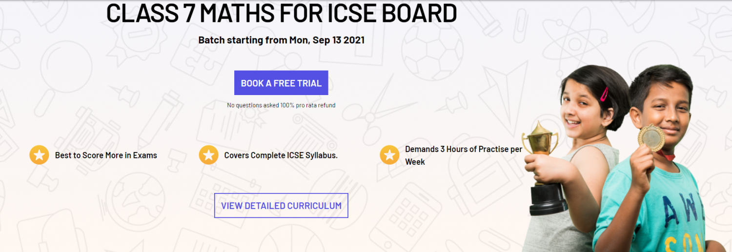 CLASS 7 MATHS FOR ICSE BOARD - Swiflearn Infographic