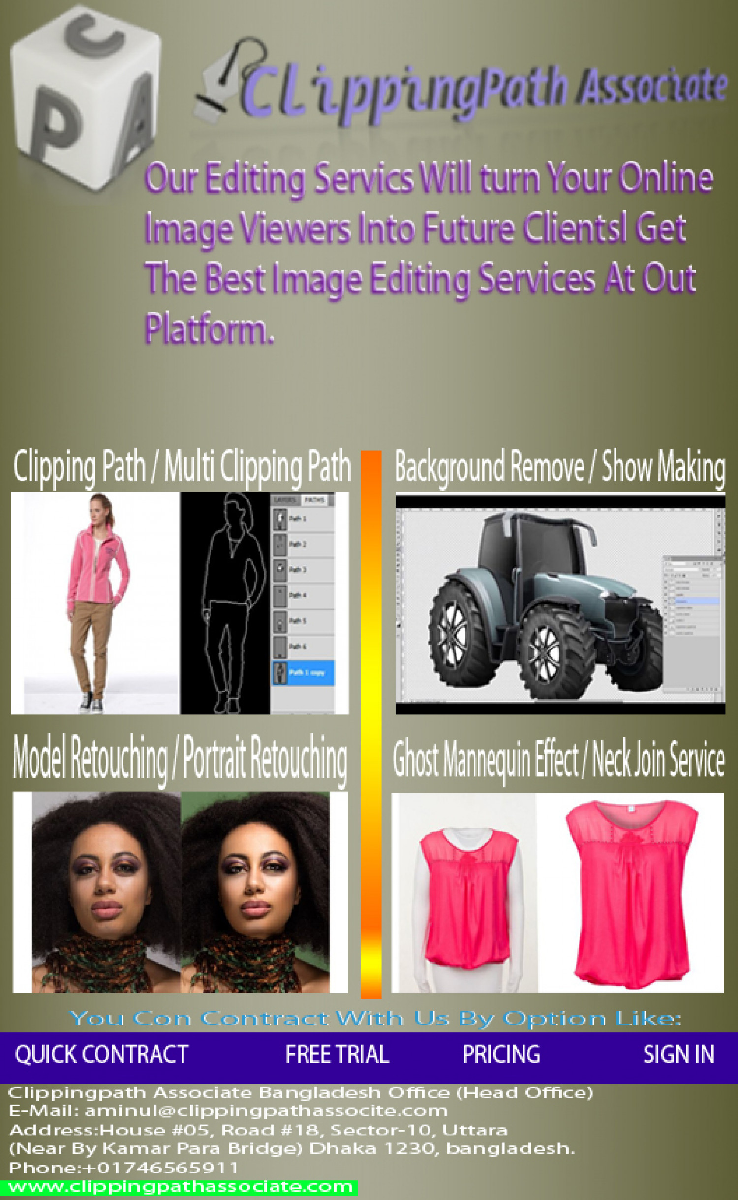 Clipping Path Associate Infographic