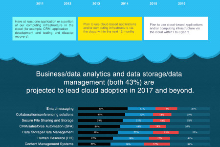 Cloud Computing Infographics 2017 - Growth & Popularity  Infographic