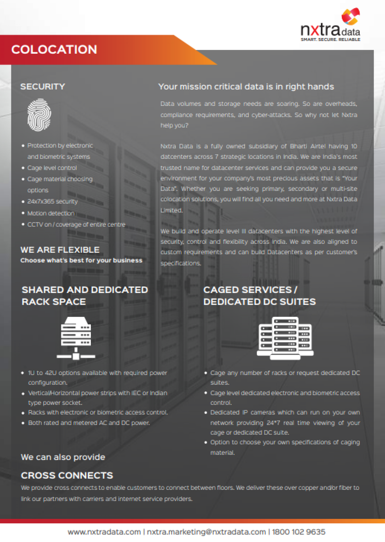  Colocation Data Center Service Providers in India Infographic