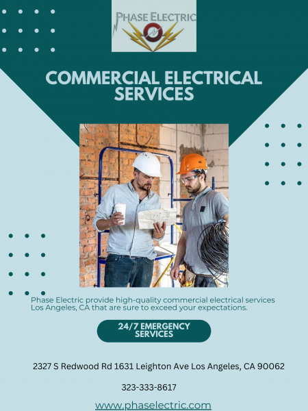 Commercial Electrical Services For Industrial Needs Infographic