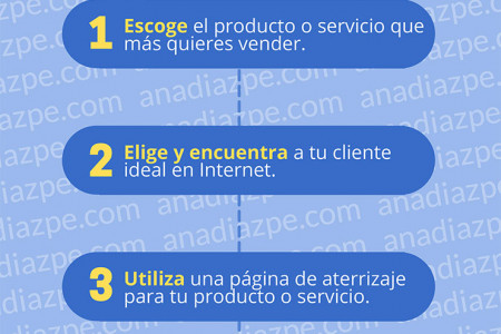 Como vender por internet un producto o servicio paso a paso Infographic