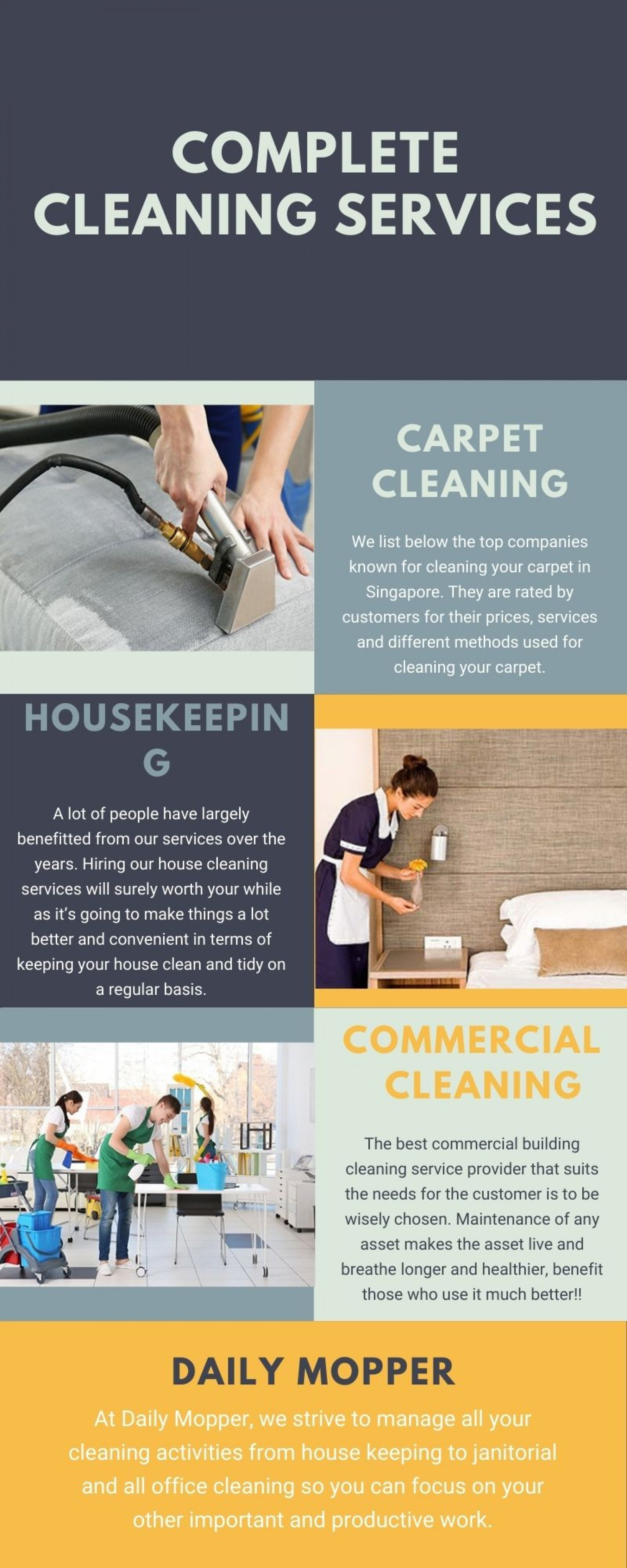 Complete Cleaning Services Infographic