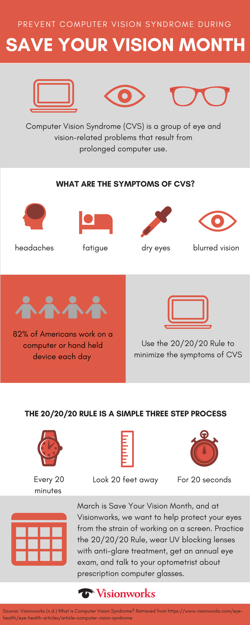 Computer Vision Syndrome Save Your Vision Month Visual.ly