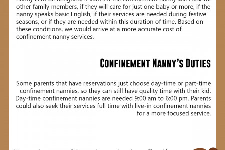 Confinement Nannies in Singapore Infographic