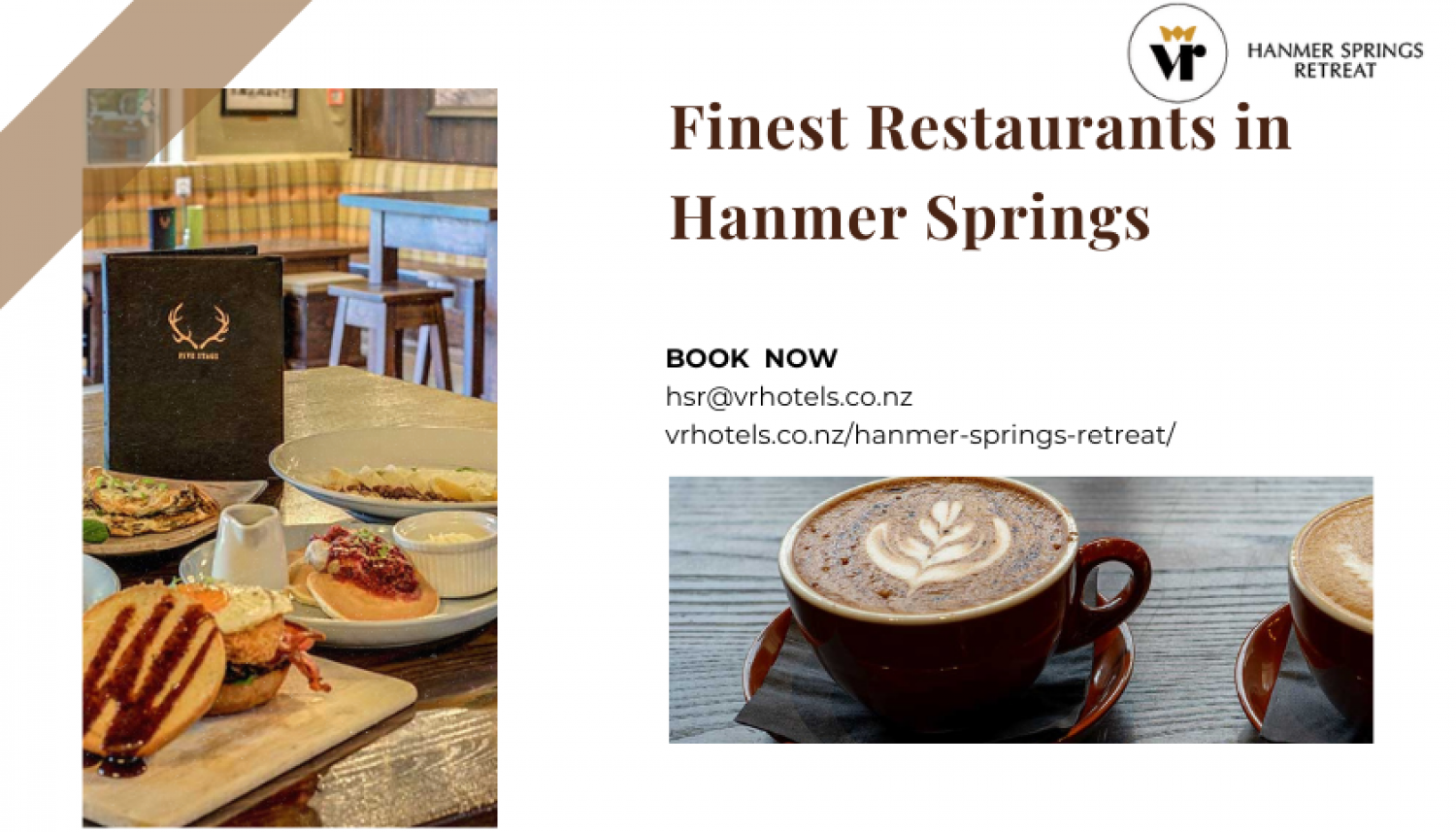 Culinary Bliss Awaits: Dining at the Finest Restaurants in Hanmer Springs at Hanmer Springs Retreat Infographic
