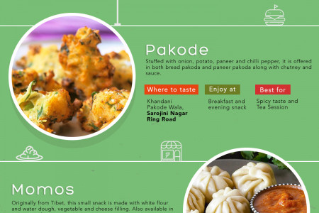 Delhi Street Foods Every Foodie Must Try Infographic