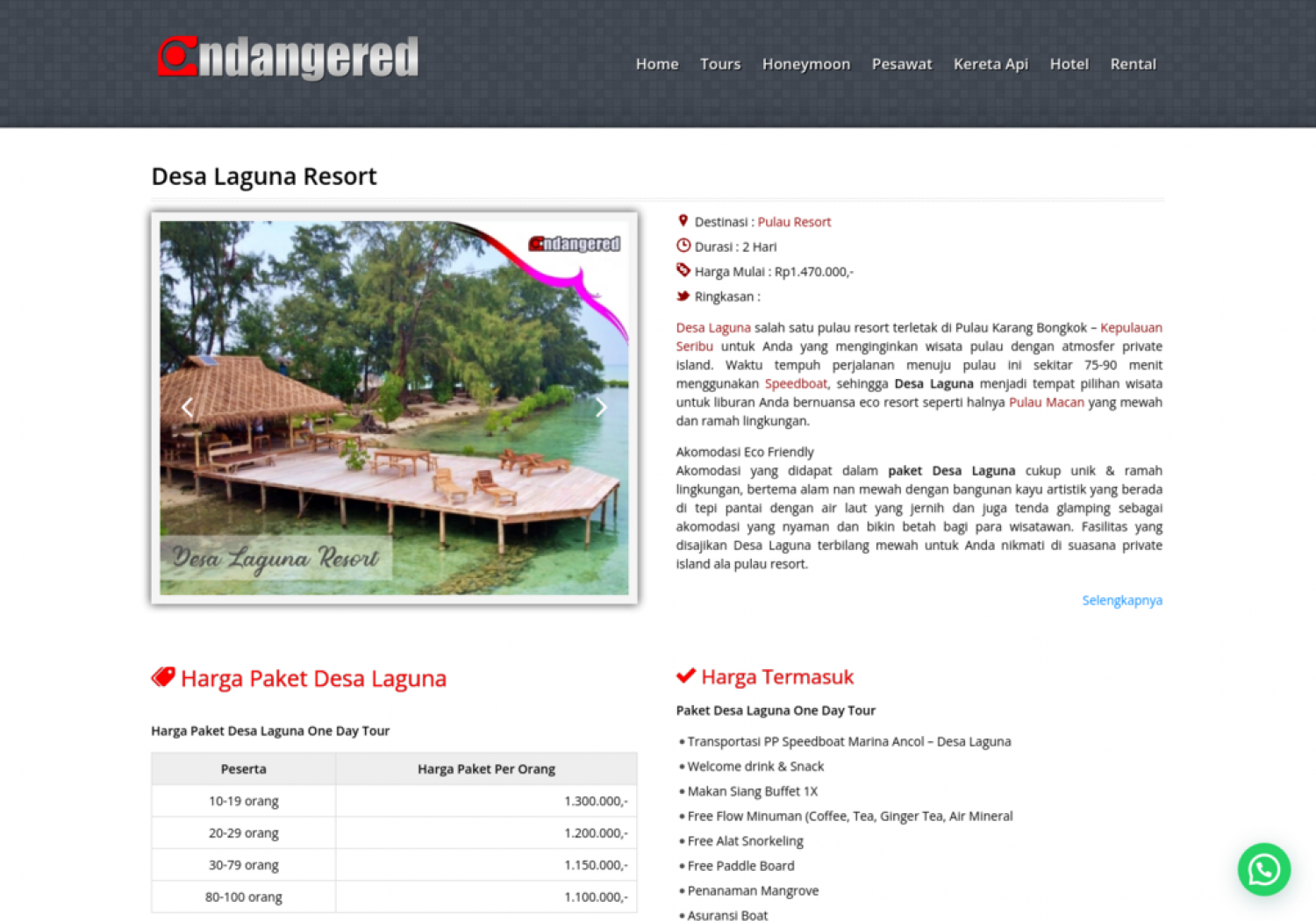 Desa Laguna Resort Infographic