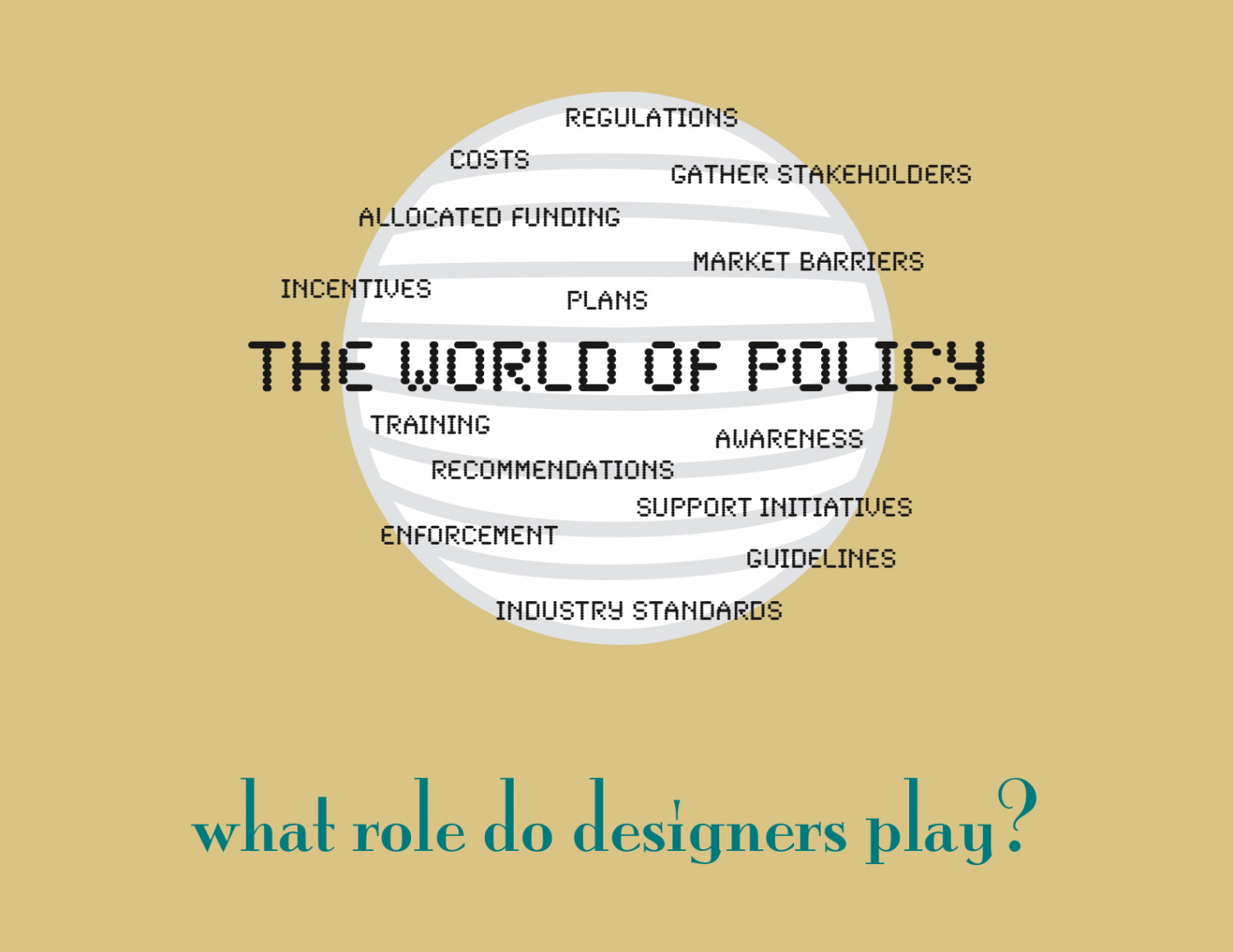 Designers in the World of Policy Infographic