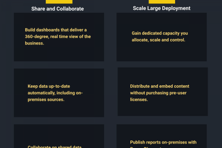 Difference between Power BI Pro and Power BI Premium Infographic