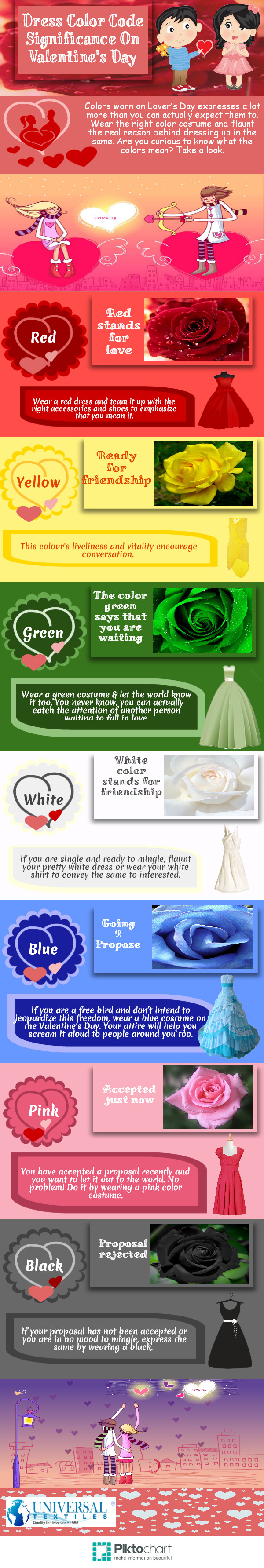 Dress Color Code Significance On Valentine's Day Visual.ly