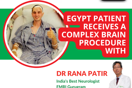 Egypt Patient Receives a Complex Brain Procedure with Dr Rana Patir FMRI Infographic