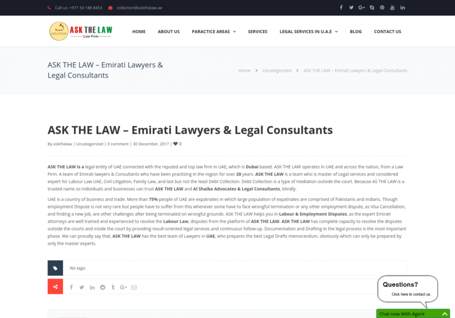 Emirati Lawyers & Legal Consultants Infographic