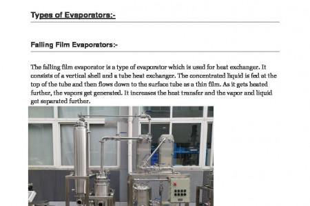 EVAPORATORS AND ITS TYPES Infographic