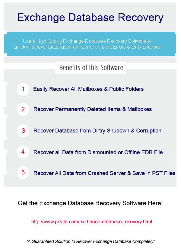 Exchange Database Recovery Infographic