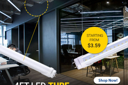 Experience Spectacular Lighting With 4ft LED Tube Lights Infographic