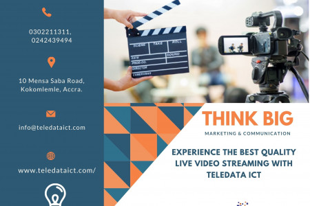 Experience The Best Quality Live Video Streaming With Teledata ICT Infographic