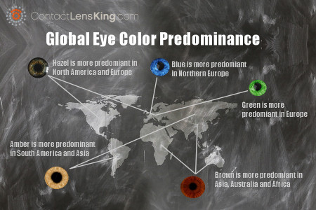 Eye Color Predominant by Location Infographic